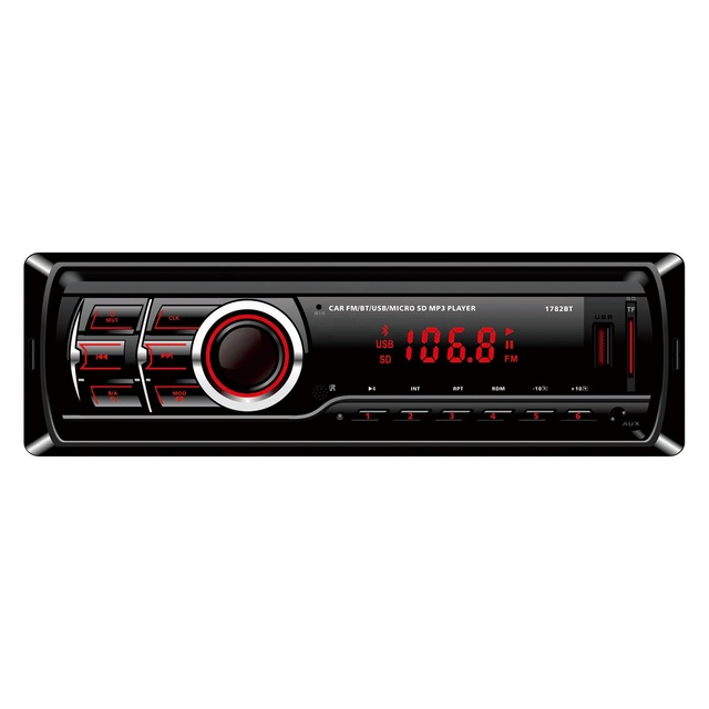 Car Stereo BT Car FM Radio Receiver MP3 Player with Remote Control Support AUX/USB/TF Card