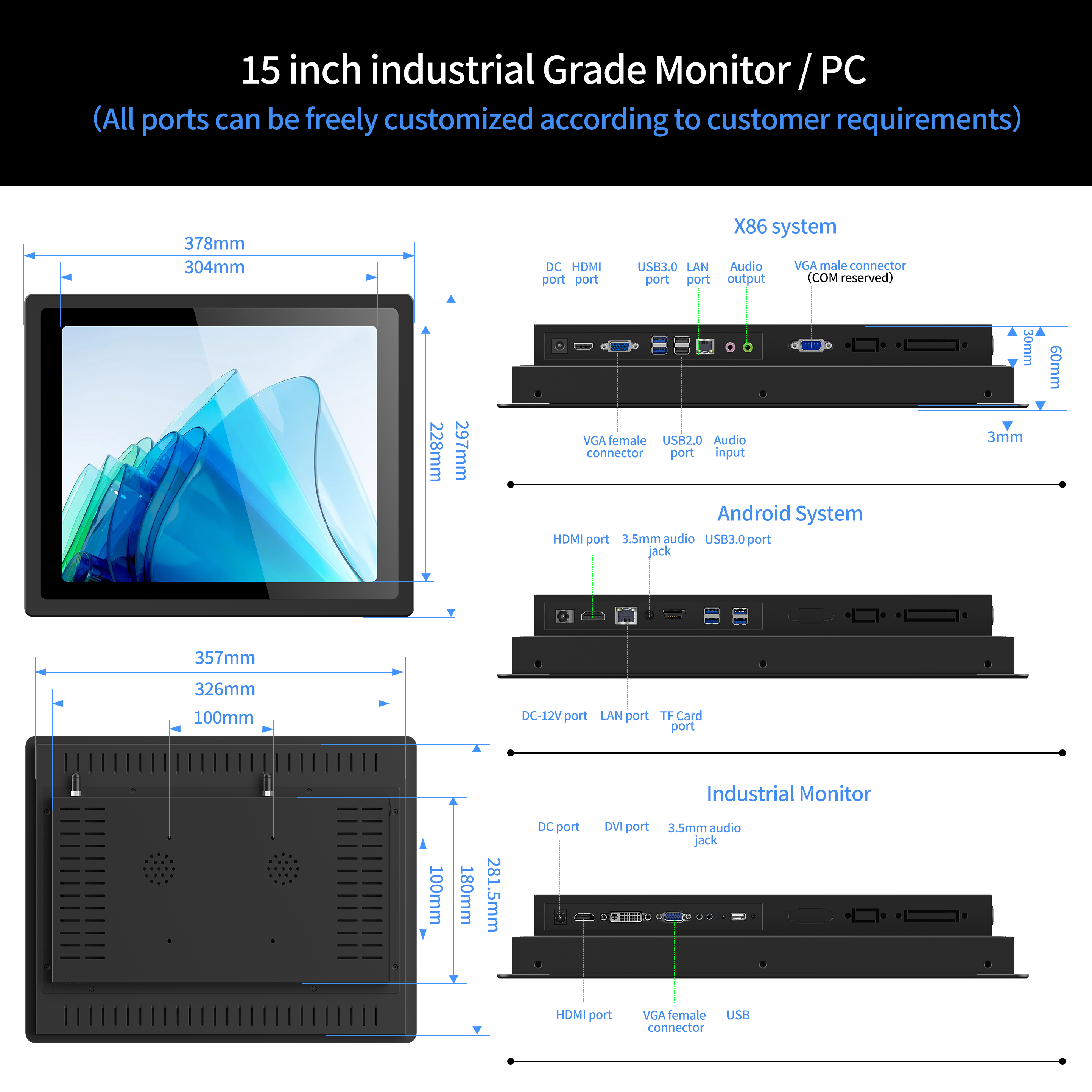 15" B150-AQRL-RT-C Android 4 Go + 32 Go