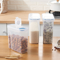 Récipient de stockage de céréales hermétique - Sans BPA, plastique de qualité alimentaire avec bec verseur facile