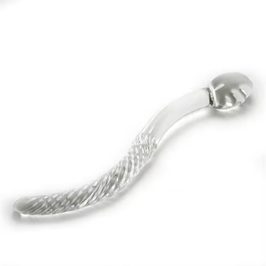 ไวเบรเตอร์แบบแท่งยาวบาง ผลิตจากคริสตัลแก้วขนาดใหญ่ กันน้ำ พกพาสะดวก สำหรับผู้หญิง - Product Image 1