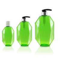 Bouteille vide en plastique jetable pour hôtel, shampoing, après-shampoing, gel douche, lotion, crème, avec bouchon à vis, plate, 100ml/200ml/300ml/500ml/800ml