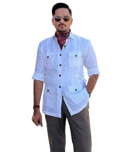 Camisa Casual de Verano Inspirada en la Caza, Confeccionada con Tela de Lino 100% Premium que Ofrece Transpirabilidad y Comodidad para Usar Todo el Día - Product Image 2