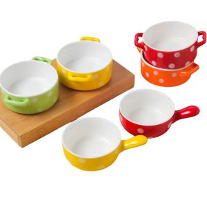 Vente en gros Nouveau design Mini bol en céramique émaillée colorée pour la cuisson, plat à collation, bol à pudding pour four, idéal pour la pâtisserie maison - Product Image 2