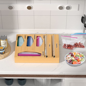 Tre Thiết Bị Lưu Trữ Nhựa Bọc Tin Lá Giấy Sáp Pe Ziplock Chủ Sở Hữu Túi Dispenser Túi Lưu Trữ Cho Nhà Bếp Ngăn Kéo Tổ Chức - Product Image 2