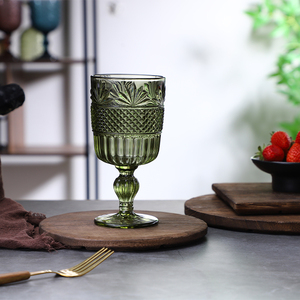 Gobelet en verre vert jade, fourni par l'usine, pour l'Amérique du Nord/le Moyen-Orient - Solution tout-en-un pour bistro/brunch/hôtel/restaurant - Product Image 6