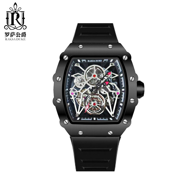 2024 Factory Custom Watch Skeleton Stainless Steel Mechanical Automatic Watches for Mens Watches Luxury
