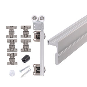 Kit d'accessoires pour <span class=keywords><strong>placard</strong></span> et cuisine, <span class=keywords><strong>guide</strong></span> <span class=keywords><strong>de</strong></span> rail métallique, quincaillerie pour armoire, rails coulissants pour <span class=keywords><strong>porte</strong></span> <span class=keywords><strong>de</strong></span> <span class=keywords><strong>placard</strong></span>, roulettes supérieures, accessoires <span class=keywords><strong>de</strong></span> montage - Product Image 6