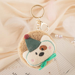 Dessin animé mignon <span class=keywords><strong>petit</strong></span> Animal chien <span class=keywords><strong>chat</strong></span> pliant <span class=keywords><strong>miroir</strong></span> porte-clés charme Double face amour cosmétique <span class=keywords><strong>miroir</strong></span> porte-clés - Product Image 3