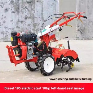 Micro-motoculteur à transmission intégrale et rotation arrière pour vergers, terres agricoles, serres et forêts, à entraînement direct, démarrage électrique et démarrage à une touche - Product Image 2