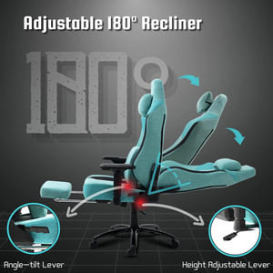 Échantillon gratuit de haute qualité vert Silla <span class=keywords><strong>Gamer</strong></span> Pc <span class=keywords><strong>Repose</strong></span>-pieds inclinable 1 pièce Échantillon gratuit Chaise de joueur de luxe Chaise de jeu pour le jeu - Product Image 6