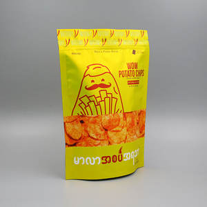 أكياس تغليف مخصصة للوجبات الخفيفة من البلاستيك المغلف بطباعة مخصصة، مناسبة للطعام، لتغليف رقائق الموز / البطاطس بسعر المصنع - Product Image 2