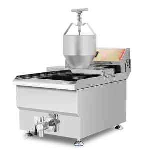 Çörek makinesi makinesi mini manuel çörek yapma makinesi ile elektrikli fritöz