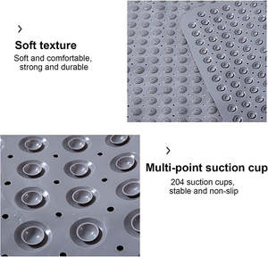 Alfombrillas <span class=keywords><strong>de</strong></span> Baño Antideslizantes <span class=keywords><strong>de</strong></span> PVC Ecológicas, Alfombrillas <span class=keywords><strong>de</strong></span> Masaje <span class=keywords><strong>para</strong></span> Pies con Ventosas, Orificio <span class=keywords><strong>de</strong></span> Drenaje, Lavables a Máquina, Alfombrillas <span class=keywords><strong>para</strong></span> <span class=keywords><strong>Ducha</strong></span> - Product Image 5