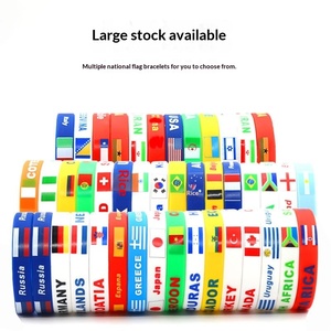 2026 for Themed Promotional Silicone Wristbands-National Flag Cheer Interactive Party Toy MXL WC113