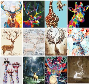 <span class=keywords><strong>Pintura</strong></span> de diamante 5d Diy, <span class=keywords><strong>mosaico</strong></span> de animales de colores, bordado completo de diamantes de imitación de cristal, envío directo - Product Image 4