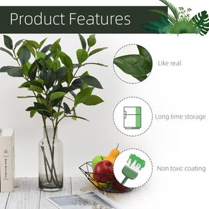 Meilleures ventes : Branches de feuilles artificielles de Ruscus Aculeatus (feuilles de citron) au toucher réel pour la décoration de festivals et de mariages - Product Image 5
