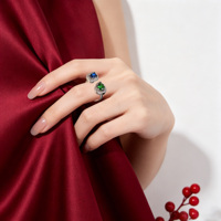 Bagues de mariage en argent 925 pour femmes et couples unisexes, bijoux fantaisie, zircone cubique, tendance, ajustables, plaquées platine, inaltérables