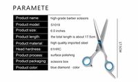 Coupe de cheveux professionnelle ciseaux amincissants Salon de coiffure ciseaux dents plates régulières ciseaux de barbier