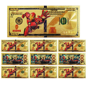 <span class=keywords><strong>Nueva</strong></span> Colección <span class=keywords><strong>de</strong></span> Billetes Conmemorativos con Temática <span class=keywords><strong>de</strong></span> Superhéroes <span class=keywords><strong>de</strong></span> Películas, Billete <span class=keywords><strong>de</strong></span> Banco con Hoja <span class=keywords><strong>de</strong></span> Oro <span class=keywords><strong>de</strong></span> 24K, Billete <span class=keywords><strong>de</strong></span> Papel Metálico con Recubrimiento <span class=keywords><strong>de</strong></span> Oro <span class=keywords><strong>de</strong></span> Superhéroes - Product Image 5