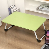 Chaofu Plateau de travail et de lecture portable multifonction moderne, support pliable pour ordinateur portable en métal et bois, table de bureau pour lit, canapé, sol