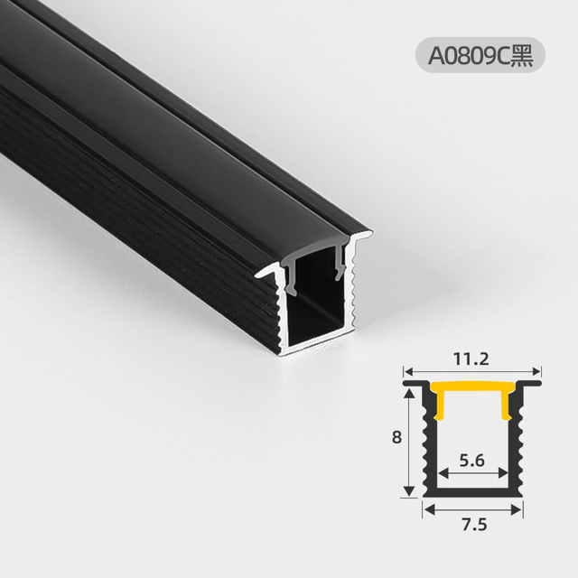 Commercial Linear Lighting Solution LED Aluminium Profil with Opal Cover for Indoor Lighting Projects