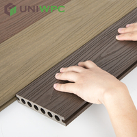 Fabricant de qualité supérieure Co-Extrusion résistant à l'eau Composite Decking Outdoor Emboss Pattern Wpc Decking Boards Outdoor