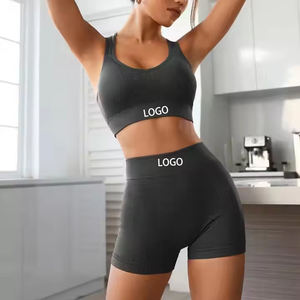 OEM <span class=keywords><strong>Custom</strong></span> taglie forti abbigliamento da notte da donna abbinati reggiseno da donna slip e boxer Set corto + gilet sportivo da donna - Product Image 1