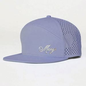 Gorra Snapback de Lujo Personalizada con Logotipo Bordado de 7 Paneles, Estilo Hip Hop, Resistente al Agua, Perforada con Corte Láser, para Ciclismo y Playa - Product Image 1