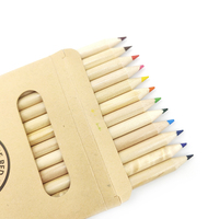 Promotionnel lpices decolor alto pigmento de muy buena calidad étudiants enfants enfant 12 crayons de couleur ensemble école crayons de couleur