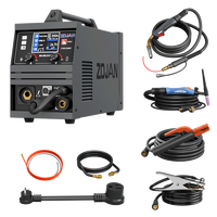 Nouvelle machine à souder MIG à inverseur numérique IGBT ZOJAN 4,3 KW/7,7 KW, 200 A, sans gaz, fil de 0,8 mm, portable, facile à utiliser, multifonctionnelle