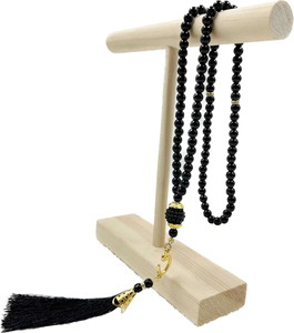 Cuentas de oración Tasbih islámica de cristal de imitación de 6mm, 99 Uds., cuentas de perlas, colgante Tasbih musulmán ámbar para Eid Mubarak, Rosario de fiesta para - Product Image 6