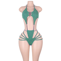 Vêtements de danse exotiques, combinaisons en dentelle avec fils argentés scintillants, vêtements de club, vêtements de pole dance, vêtements de scène brillants, vêtements de danseuse de club