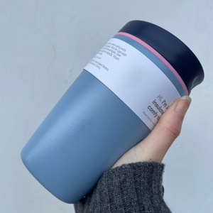 Nuovo Arrivo: Tazza da Caffè in Acciaio Inox a Doppia Parete da 12oz, Tumbler Isolato Antigoccia <span class=keywords><strong>con</strong></span> Coperchio Scorrevole per Auto - Product Image 6