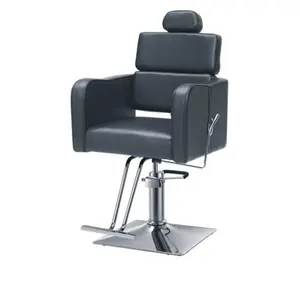 Kisen שחור צהוב עור מפוצל מסתובב כיסא ספר זול מחיר סגנון כיסאות כורסת בסיס עבור שיער סלון סטיילינג מספרה