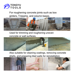 Broca SDS Max para Buchas 1-9/16\" X 11-3/<span class=keywords><strong>4</strong></span>\", Cinzel de Bucha com Cabeça de Carboneto de 25 Dentes para Desbaste de Superfícies de Concreto e Remoção de Revestimentos - Product Image 6