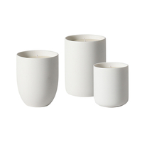 Pot en céramique européen personnalisé de 240 ml, bougie simple en céramique de luxe, couleur aromathérapie