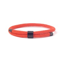 Offre Spéciale Design Minimaliste Bracelet Coloré Milano Corde En Acier Inoxydable Boucle Bracelet Réglable Rouge Corde Bracelets Cadeau