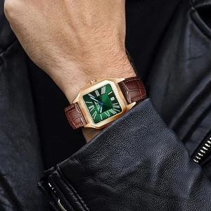 Montre mécanique de sport de luxe pour homme PINDU DESIGN, bracelet en cuir, boîtier en acier inoxydable, résistance à l'eau 3BAR, mode business - Product Image 4