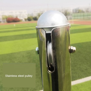 Trong Mặt Đất Tay Crank Nâng Chống Gỉ Ngoài Trời Bóng Chuyền Cực Thép Không Gỉ Bóng Chuyền <span class=keywords><strong>Net</strong></span> Bài Đứng - Product Image 6