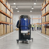 Nouvel extracteur de poussière industriel VC520 en promotion, aspirateur électrique double usage (humide et sec) pour meuleuse de sol