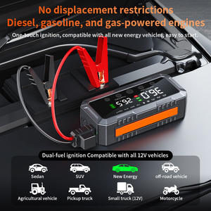 Arrancador de Coches con Compresor de Aire, Doble Cilindro de 25 mm*2, Corriente Máxima de 8000 A, Pantalla Digital, Uso de Emergencia para Automóviles - Product Image 3