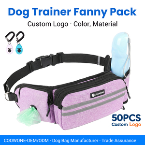 Hands Free Waterproof Running Belt Waist Bag <strong>Water</strong> <strong>Bottle</strong> Phone <strong>Holder</strong> <strong>for</strong> Dog <strong>Walking</strong> Bag Crossbody Dog Trainer Pouch - Product Image 1