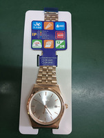 Montre à quartz avec bracelet en acier AliExpress, résistante à l'eau 30M, montre élégante et décontractée pour les affaires, modèle unisexe pour étudiants B-145D