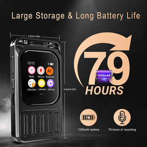 V78 kỹ thuật số <span class=keywords><strong>AL</strong></span> ghi âm ứng dụng ghi âm màu xanh răng Speech-to-text kích hoạt bằng giọng nói màn hình cảm ứng 1200mAh thiết bị ghi âm mỏng - Product Image 6