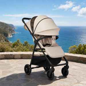 Cubierta <span class=keywords><strong>de</strong></span> vinilo para el marco <span class=keywords><strong>de</strong></span> la silla <span class=keywords><strong>de</strong></span> paseo Weld Point Baby Stroller Joint Bond Face Neat Oat - Product Image 1