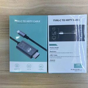 4K 30Hz Type C HDTV Adapter Converter 2M <b>USB</b> C to HDTV Male Video Cable for Notebook Laptop Tablet - Product Image 6