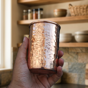 Tasse en cuivre massif faite à la main, design traditionnel chinois, à paroi simple, cadeau pour adultes - Product Image 2