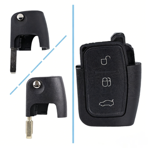 Coque de protection pour clé de voiture <span class=keywords><strong>Ford</strong></span> Focus 2 3 Mondeo Fiesta Galaxy C-<span class=keywords><strong>MAX</strong></span> <span class=keywords><strong>S</strong></span> C <span class=keywords><strong>Max</strong></span> 3 boutons, clé pliable 2011 2010 - Product Image 3