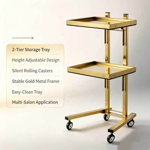 Beauty Salon Furniture Universal Wheels 360 Rotation Hair Salon <b>Trolley</b> Cart - Product Image 1