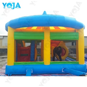 Nuovo Design di Fabbrica: Castello Gonfiabile per Bambini in PVC 0,55mm, Piccola <span class=keywords><strong>Casa</strong></span> Gonfiabile con Tema Circo e Tigre per Bambini - Product Image 4